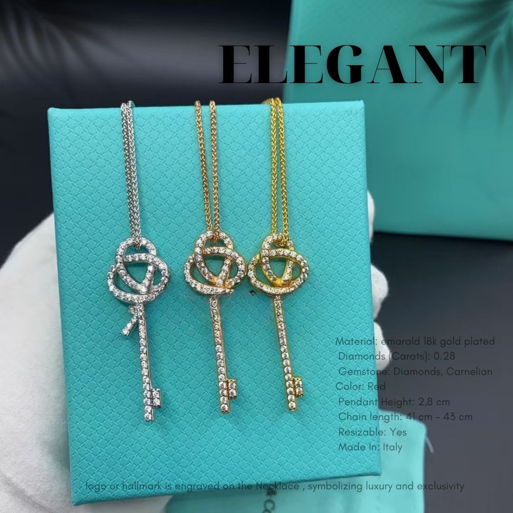 Luxury Knot Pendant Necklace – 18K Gold Plated Sterling Silver, Timeless Twist Design, Luxury Jewelry Gift for Women